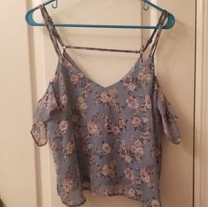 Cold shoulder crop top